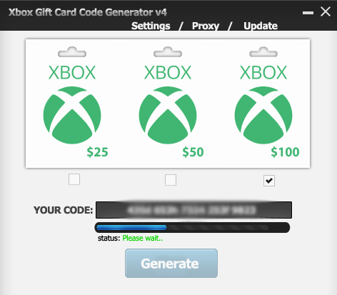 random xbox gift card code
